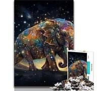 Puzzle da 1000 pezzi per adulti, regali, stella, animale, elefante, puzzle da 1000 pezzi, migliora l'amore tra coppie dai 14 anni in su (dimensioni 38x26cm)