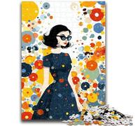Puzzle da 1000 pezzi per adulti, regali, stile Mary Blair, gioco stimolante e gioco educativo per famiglie, per compleanno, Natale, 50x75cm