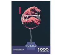 Puzzle Da 1000 Pezzi Per Adulti, Regali The Great Wave of Wine Puzzle Giochi Rilassanti Difficile Difficile Regalo Di Compleanno, Regali, 52x38cm/1000pcs