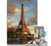 Puzzle da 1000 pezzi per adulti, regali Torre Eiffel, Londra, aiuta il cervello a esercitare giocattoli avvincenti per coltivare la pazienza e migliorare la memoria 38x26cm