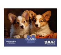 Puzzle Da 1000 Pezzi Per Adulti, Regali Two Pembroke Welsh Corgis Puzzle Per Adulti, Giochi Per Famiglie, Un'opera D'arte, Regali Per Amici E Familiari 38x26cm/1000pcs