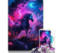 Puzzle da 1000 pezzi per adulti, regali Unicorno dell'universo, giocattoli educativi per l'apprendimento, giochi per famiglie, adatti per la decorazione del desktop (75x50cm)