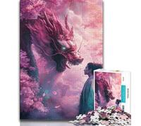Puzzle da 1000 pezzi per adulti, regali universo drago cinese, giochi educativi, decorazione per la casa, ideale come regalo per tutta la famiglia (75x50cm)