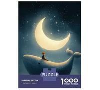 Puzzle Da 1000 Pezzi Per Adulti, Regali Whale Crescent Moon Puzzle Per Adulti, Giochi Rilassanti, Corsa Di Velocità Manuale, Regalo Di Compleanno, Regali, 70x50cm/1000pcs