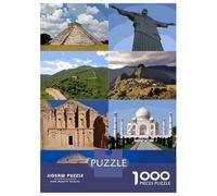 Puzzle Da 1000 Pezzi Per Adulti, Regali Wonders of The World Puzzle Giochi Rilassanti Difficile Difficile Regalo Di Compleanno, Regali, 52x38cm/1000pcs