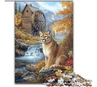 Puzzle da 1000 pezzi per adulti, regalo a forma di leone della giungla, giocattolo educativo intellettuale decomprimente, ideale come regalo per tutta la famiglia (dimensioni 26x38cm)