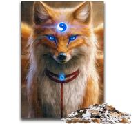 Puzzle da 1000 pezzi per adulti, regalo Anime Fox God, impegnativo da completare ma divertente e umoristico gioco educativo per il compleanno, 26x38cm