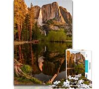 Puzzle da 1000 pezzi per adulti, regalo con bellissimo fiume di montagna, gioco per famiglie, antistress, sfida difficile, migliora l'amore tra coppie (38x26cm)