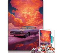 Puzzle da 1000 pezzi per adulti, regalo con dipinto di una bella auto, 1000 pezzi per adolescenti, gioco stimolante, ideale come regalo per tutta la famiglia (dimensioni 75x50cm)