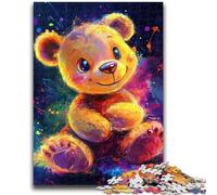 Puzzle da 1000 pezzi per adulti, regalo di compleanno, giocattolo educativo per l'apprendimento a forma di orsacchiotto, ideale come regalo per tutta la famiglia, 50x75cm