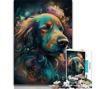 Puzzle da 1000 pezzi per adulti regalo di favola sul cane Golden Retriever 1000 pezzi per adulti giochi divertenti per famiglie ideale come regalo per tutta la famiglia 38x26cm
