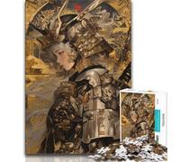 Puzzle da 1000 pezzi per adulti, regalo di guerriera ninja giapponese, giocattoli educativi per l'apprendimento, giochi per famiglie, adatti per la decorazione del desktop (38x26cm)