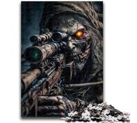 Puzzle da 1000 pezzi per adulti, regalo di soldati zombi dell'esercito morto, impegnativo da completare ma divertente e umoristico gioco educativo per il compleanno, 50x75cm
