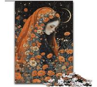 Puzzle da 1000 pezzi per adulti, regalo di una bella ragazza con fiori, giocattoli educativi ideali come regalo per tutta la famiglia dai 14 anni in su (dimensioni 50x75cm)