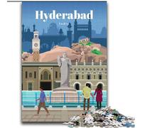 Puzzle da 1000 pezzi per adulti, regalo di viaggio a Hyderabad, apprendimento educativo, ideale come regalo per tutta la famiglia, 75x100cm