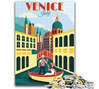 Puzzle da 1000 pezzi per adulti, regalo di viaggio sulla città di Venezia, giocattolo educativo ideale come regalo per tutta la famiglia (dimensioni 50x75cm)