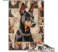 Puzzle da 1000 pezzi per adulti, regalo Doberman Pinscher Collage, difficile, regalo per amici e familiari, adatto per bambini di età compresa tra 50 e 14 anni (dimensioni 50x75cm)
