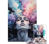 Puzzle da 1000 pezzi per adulti regalo essenza dell'esaurimento mentale sfida impegnativa da completare gioco per famiglie dai 14 anni in su gioco di puzzle offerto (38x52cm)