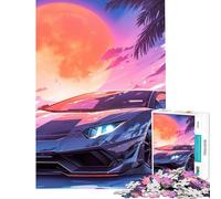 Puzzle da 1000 pezzi per adulti regalo estetica Lamborghini difficile e stimolante decorazione per la casa giocattolo educativo per ragazzi dai 14 anni in su (38x26cm)