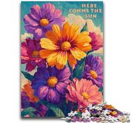 Puzzle da 1000 pezzi per adulti, regalo estivo con fiori selvatici, adatto dai 14 anni in su, adatto per coppie, regali per amici e familiari, 26x38cm