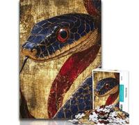 Puzzle da 1000 pezzi per adulti, regalo fantasy a forma di serpente, design unico e vibrante, esperienza di gioco rilassante e stimolante (38x26cm)