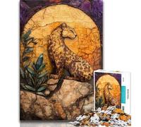 Puzzle da 1000 pezzi per adulti, regalo fantasy leopardo, per gioco educativo, sfida, collezione di artisti, belle arti 50x75cm