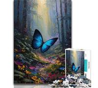 Puzzle da 1000 pezzi per adulti, regalo farfalla, gioco per famiglie, antistress, sfida difficile, migliora l'amore tra coppie (38x26cm)