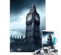 Puzzle da 1000 pezzi per adulti regalo giornata tempestosa a Londra gioco educativo gioco intellettuale opera d'arte regalo attività per famiglie (dimensioni 50x75cm)