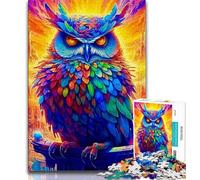 Puzzle da 1000 pezzi per adulti, regalo "Gufo dei sogni", aiuta il cervello ad allenarsi, giocattoli avvincenti per coltivare la pazienza, regalo per compleanni, 38x26cm