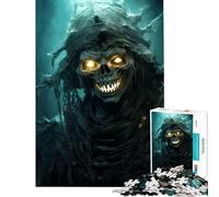 Puzzle da 1000 pezzi per adulti regalo "Il mago morto risorge nel teschio" giocattolo educativo gioco di apprendimento decorazione per la casa ottimo regalo (dimensioni 38x26cm)