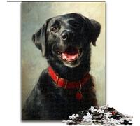 Puzzle da 1000 pezzi per adulti, regalo Labrador felice, rompicapo per decorazione murale, regali unici per compleanno e Natale per bambini dai 14 anni in su, 50x75cm