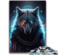 Puzzle da 1000 pezzi per adulti, regalo lupo, giocattolo educativo per l'apprendimento informatico, ideale come regalo per tutta la famiglia, 26x38cm