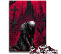 Puzzle da 1000 pezzi per adulti, regalo misterioso guerriero, giocattolo educativo per l'apprendimento, ideale come regalo per tutta la famiglia, 50x75cm