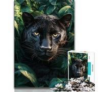 Puzzle da 1000 pezzi per adulti, regalo "Pantera della giungla", aiuta il cervello ad allenarsi, giocattoli avvincenti per coltivare la pazienza, regalo per compleanni, 50x75cm