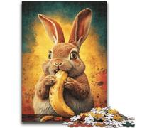 Puzzle da 1000 pezzi per adulti, regalo per adulti, puzzle Happy Rabbit, giocattolo educativo intellettuale decomprimente, decorazione perfetta (38x26cm)