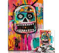 Puzzle da 1000 pezzi per adulti, regalo per adulti, robot in stile Basquiat, gioco a quiz, ideale come regalo per tutta la famiglia (dimensioni 38x26cm)
