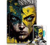 Puzzle da 1000 pezzi per adulti,regalo per il volto di un eroe,puzzle per adolescenti,per ammazzare il tempo durante le vacanze,con pezzi completamente interconnessi e di forma casuale (38x26cm)