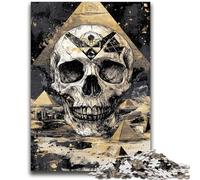 Puzzle da 1000 pezzi per adulti, regalo per imparare l'arte dello scheletro, giocattolo educativo, ideale come regalo per tutta la famiglia, 50x75cm