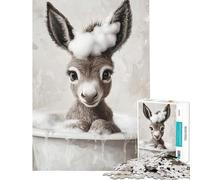 Puzzle da 1000 pezzi per adulti regalo perfetto per il bagno antistress con schema di assemblaggio Ottimo regalo per gli amanti del gioco (dimensioni 38x52cm)