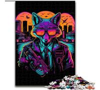 Puzzle da 1000 pezzi per adulti, regalo Red Fox Torcher Gangster, per gioco educativo, sfida, giocattolo, arredamento unico per la casa e regali (dimensioni 26x38cm)