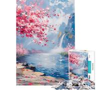 Puzzle da 1000 pezzi per adulti regalo splendido paesaggio giapponese difficile e stimolante decorazione per la casa giocattolo educativo per ragazzi dai 14 anni in su (50x75cm)