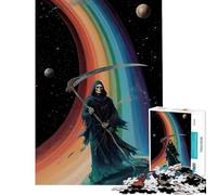 Puzzle da 1000 pezzi per adulti regalo Tristo Mietitore Cosmico Arcobaleno gioco rompicapo vacanza a casa ammazzare il tempo regalo di compleanno regali (Dimensioni 38x52cm)