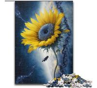 Puzzle da 1000 pezzi per adulti, regalo Universo Girasole, Elefante Giocattolo Gioco Intellettuale Regalo di Compleanno, Regali, Arte Murale per età 14+ (Dimensioni 26x38cm)
