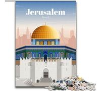Puzzle da 1000 pezzi per adulti, regalo "Viaggio a Gerusalemme", adatti dai 14 anni in su, ideali come regalo per tutta la famiglia, 50x75cm