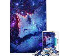 Puzzle da 1000 pezzi per adulti regalo volpe incantata puzzle fosforescente per adulti gioco pratico decorazione per la casa regalo di compleanno regali (dimensioni 50x75cm)