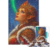 Puzzle da 1000 pezzi per adulti Regina degli Elfi Invernali con Aurora gioco educativo e stimolante per tutta la famiglia idea regalo (dimensioni 38x52cm)