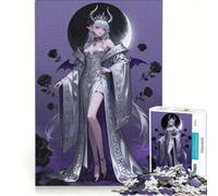 Puzzle da 1000 pezzi per adulti: Regina degli Elfi Oscuri con Rose, gioco interattivo, ideale per l'interazione genitore-figlio e come regalo per tutta la famiglia 50x75cm