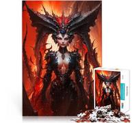 Puzzle da 1000 pezzi per adulti Regina dei demoni all'inferno Lilith Difficile e sfidante con pezzi completamente interconnessi di forma casuale 50x70cm