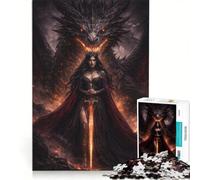 Puzzle da 1000 pezzi per adulti, Regina dei Draghi, gioco rompicapo, antistress, ogni pezzo è unico 50x75cm