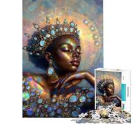 Puzzle da 1000 pezzi per adulti Regina Etiope Opale ideale per compleanni e Natale gioco rompicapo a tempo adatto a partire dai 14 anni (38x26cm)